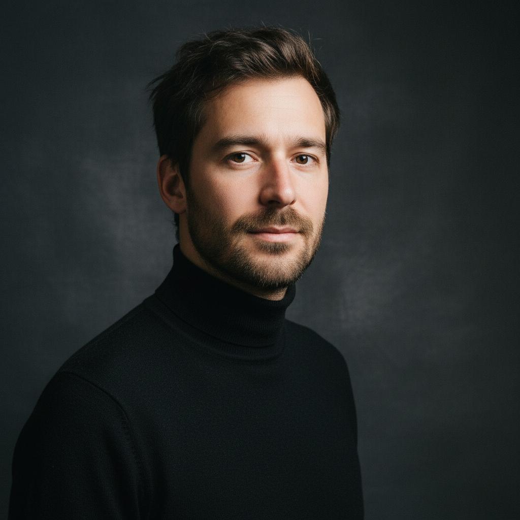 tech turtleneck man
